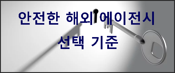 안전한 해외 에이전시